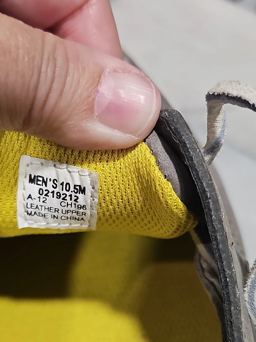 Sperry Cup Collection Men’s Gray Leather Topsiders Size 10.5